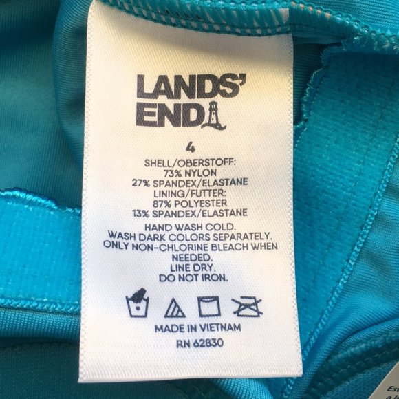 LAND'S END Graphic Floral One Piece  🏄  NEW!!! - Picture 12 of 13